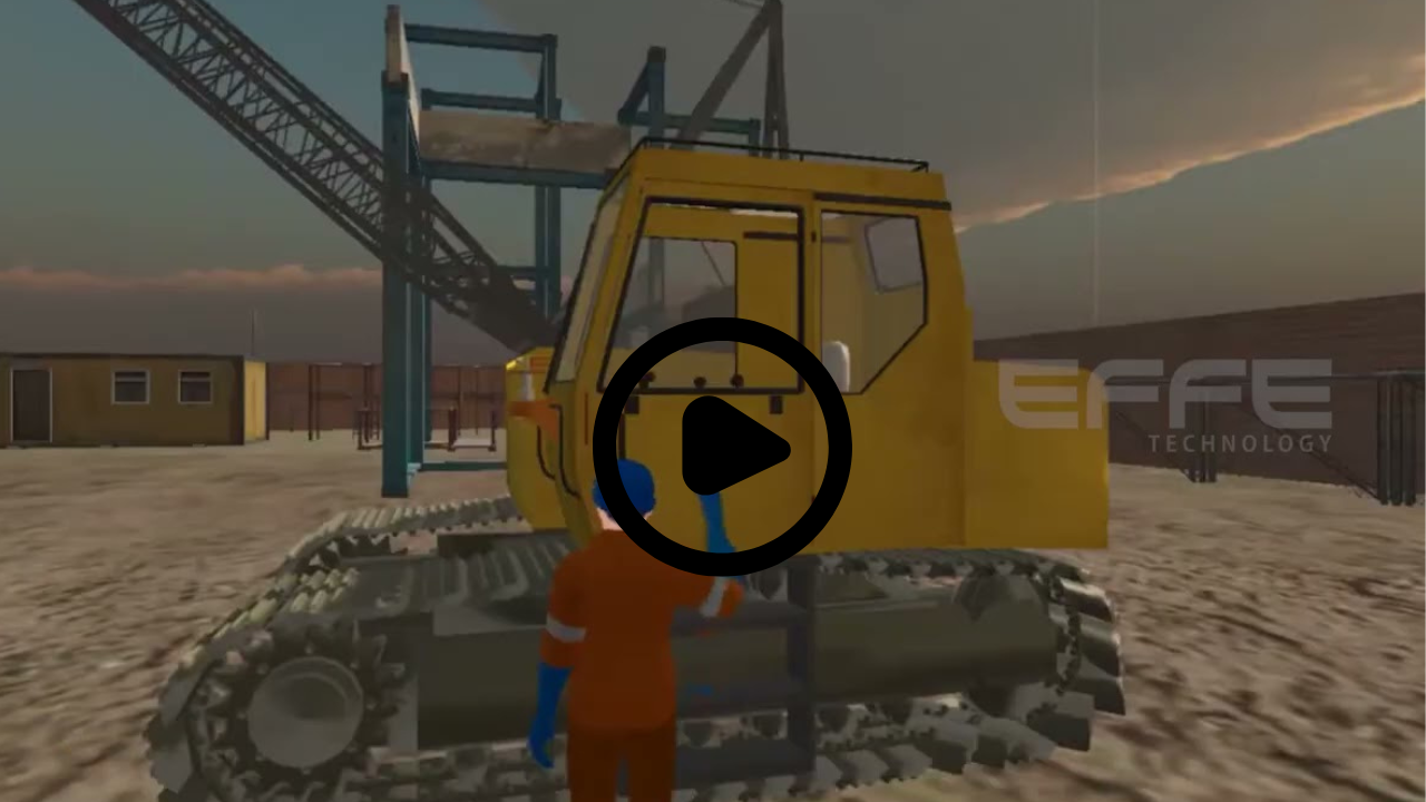 crane operating in virtual reality