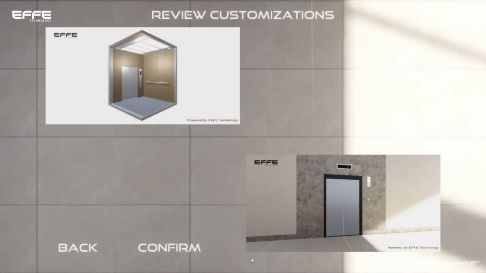 Online Elevator Design Customization Application - Effe Technology