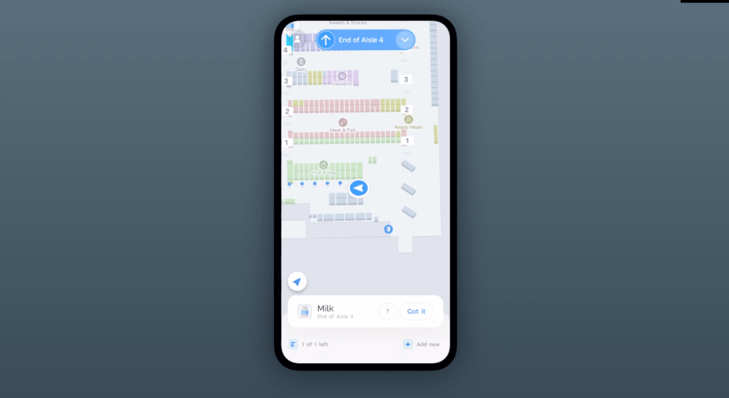 ar in store navigation