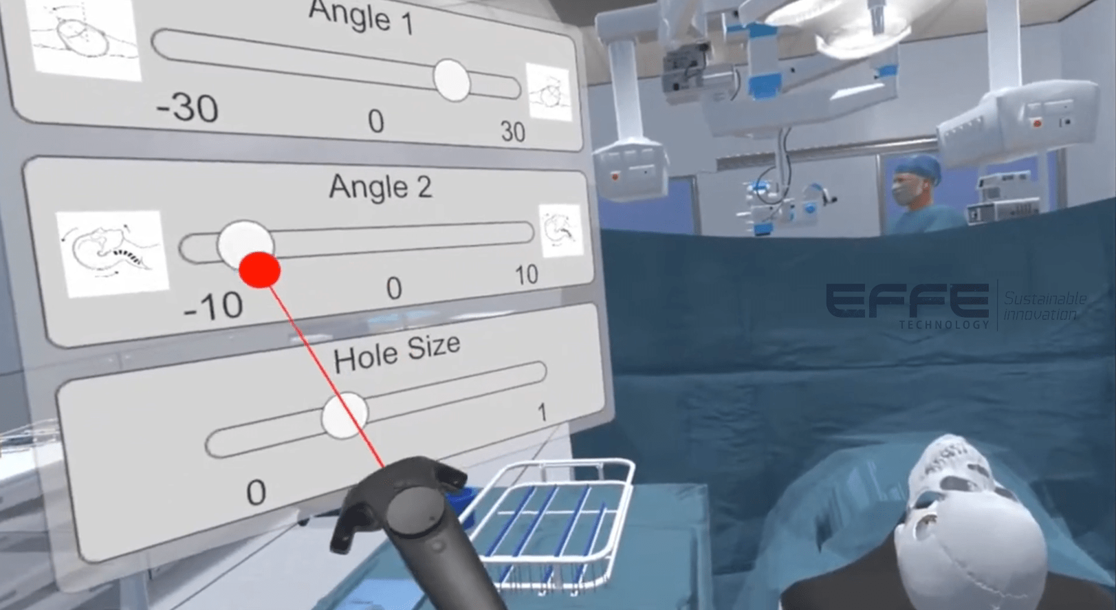 VR craniotomy simulation