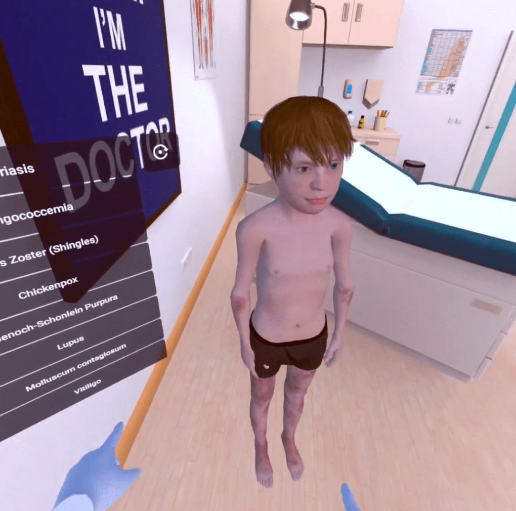  dermatological disease VR