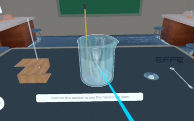 VR Chemistry Lab – Types of Chemical Reactions – Decomposition Reaction. 3D VR Simulation for K12 Students