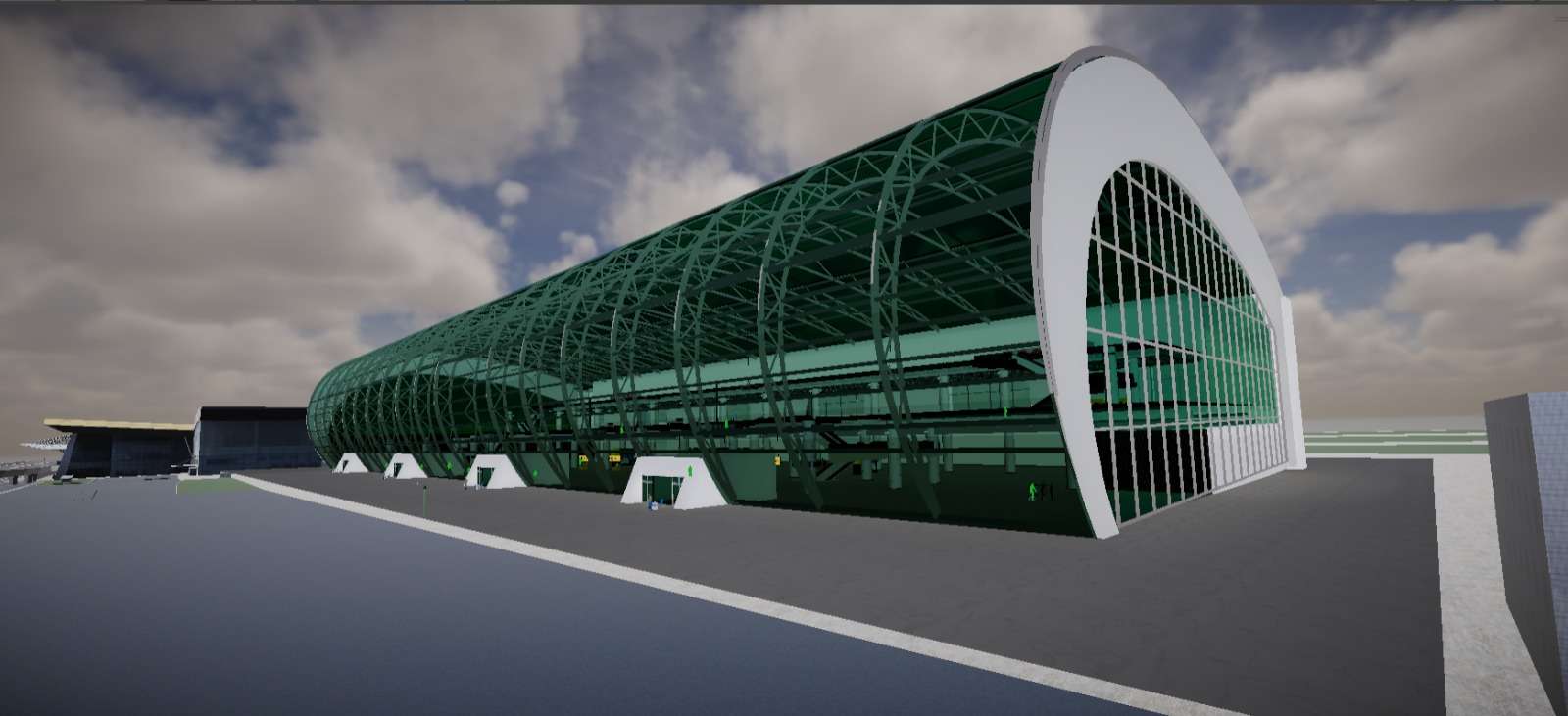 VR airport walkthrough